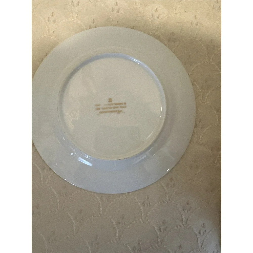 Fitz & Floyd Bread and Butter Plate Renaissance Peach Pink Gold Trim 6.5